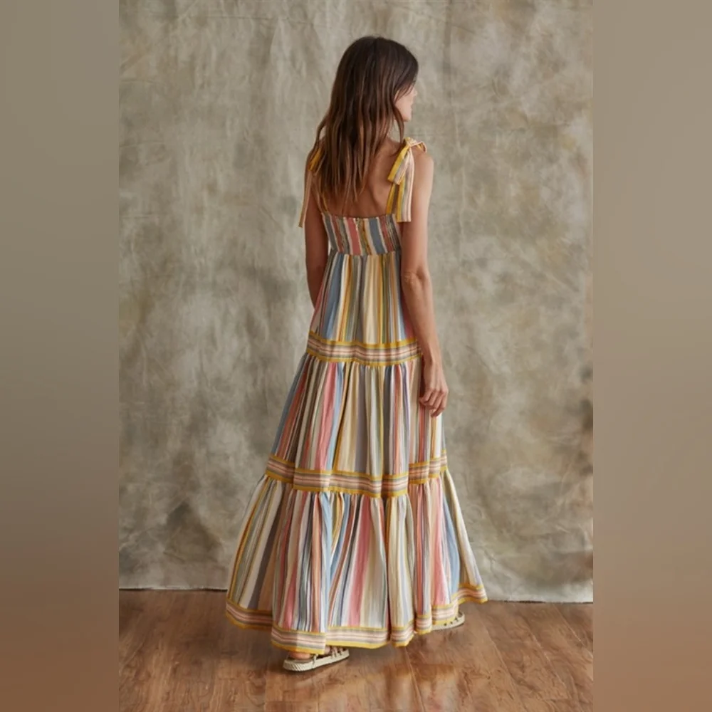 By Together Pastel Striped Maxi Dress - Picture 2 of 3